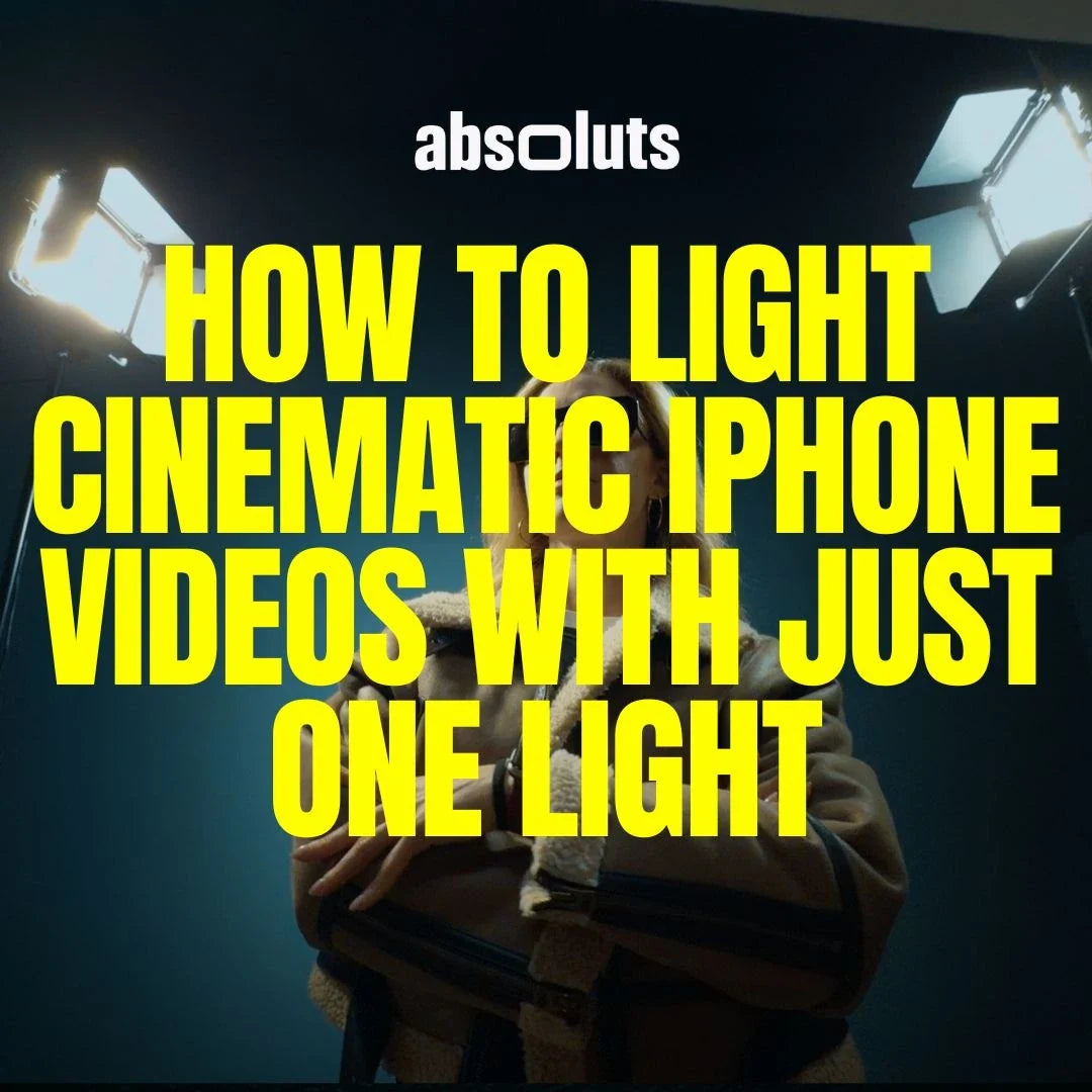 How to Light Cinematic iPhone Videos with Just One Light