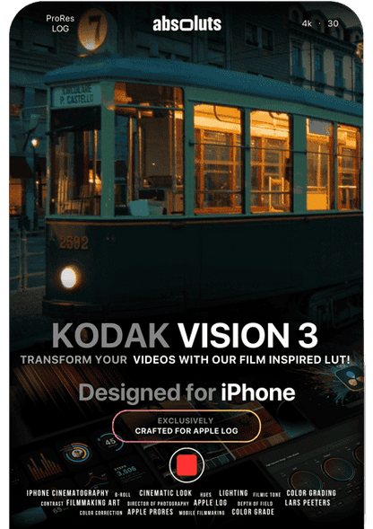 Kodak Vision 3 Lut for iPhone